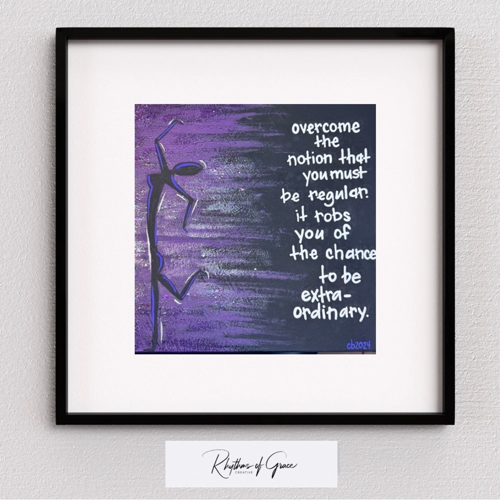 Original Hand Painted Inspirational Canvas Art Signed 12x12